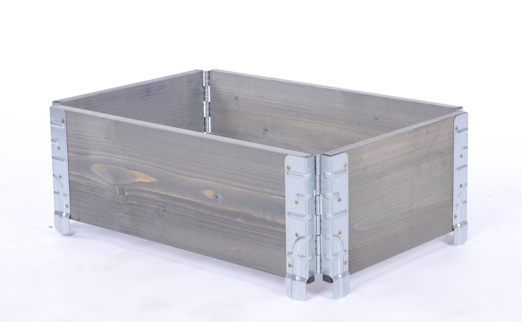 Hochbeetkisten GrowBox HxBxT 20x60x40 cm 1 Ebene Holz Grau