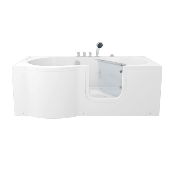 Begehbare Badewanne mit Tür und Handbrause