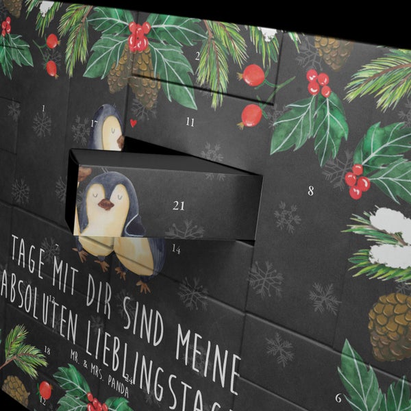 Mr. & Mrs. Panda Befüllbarer Adventskalender Pinguin umarmen - Schwarz