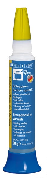 WEICON Schraubensicherungslack | Plombierlack | 60 g | gelb (RAL 1021)