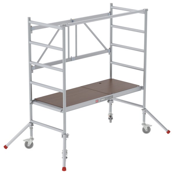Rollgerüst mit Arbeitsbühne für Bauarbeiten