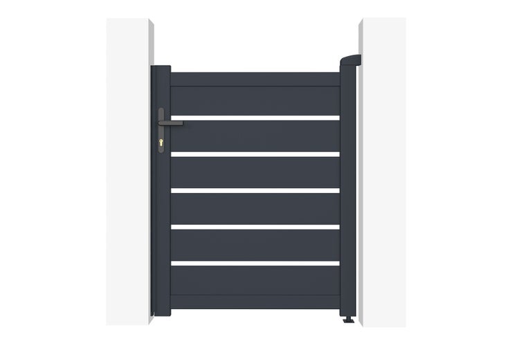VOGEL 350B120 Flügeltor-Paket + VOGEL 100P120 graues Tor