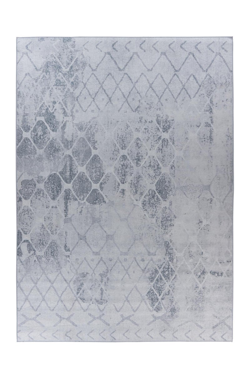 Flachflor Teppich Serenique Grau Vintage-Design, Used-Look, Orientalisch 80 x 150 cm