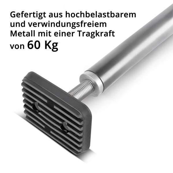 Laststange aus hochbelastbarem Metall mit einer Tragkraft von 60 Kilogramm