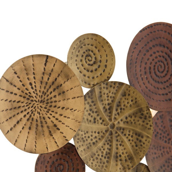 Dekorative Wandkunst mit kreisförmigen Mustern für die Inneneinrichtung