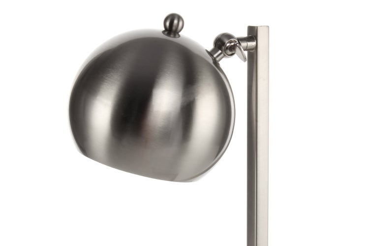 Moderne Tischlampe in Silber 50 cm | Wohnzimmer Esszimmer Leuchte