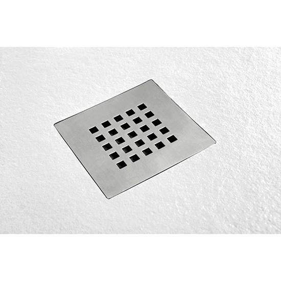 Duschwanne 120X90 cm GRAU Vulcano Line MAX Aus Harz und Marmorpulver Mit freiem Abfluss - FRASCIO