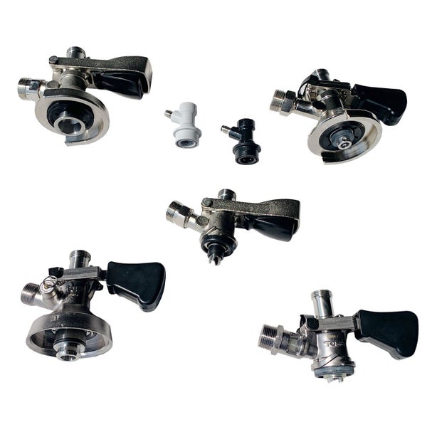 Zapfkopf, Kegverschluss - Set, 5 Liter Bierfass Adapter, Steckkupplung NC Gas