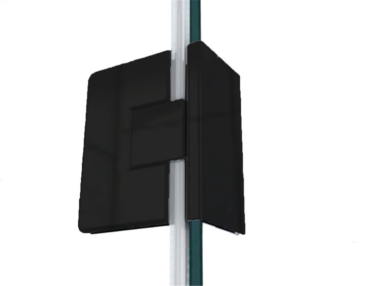 Detailaufnahme eines Duschkabinenprofils