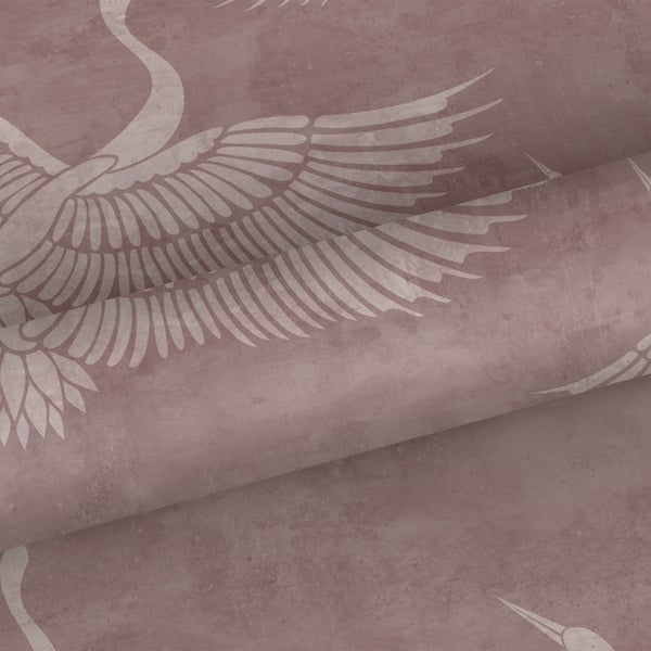 Tapete mit Kranichmuster