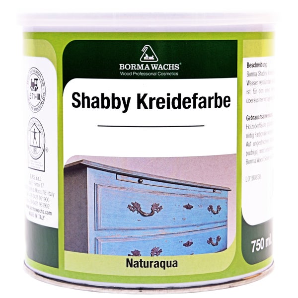 Borma Wachs Shabby Kreidefarbe in einer Dose mit 750 ml Inhalt