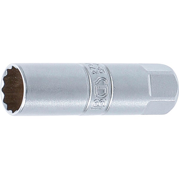 BGS Zündkerzen-Einsatz Zwölfkant Antrieb Innenvierkant 10 mm (3/8) SW 14 mm - 2791