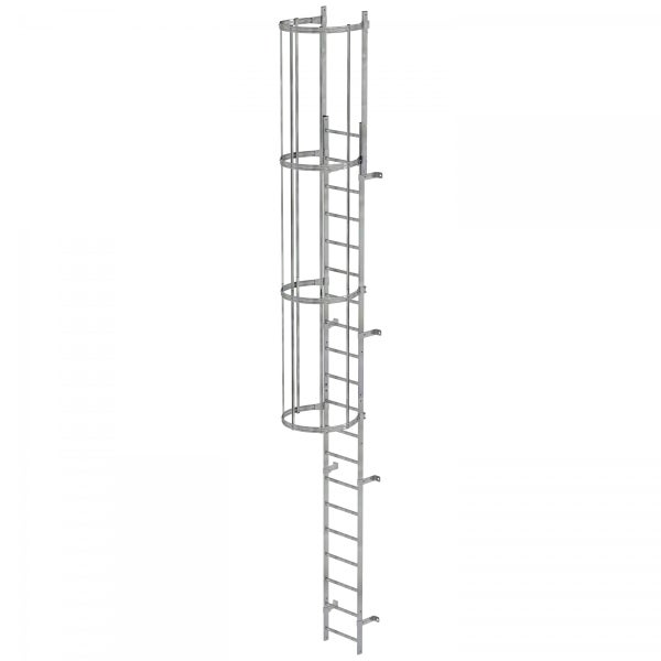 Steigleiter mit Rückenschutz