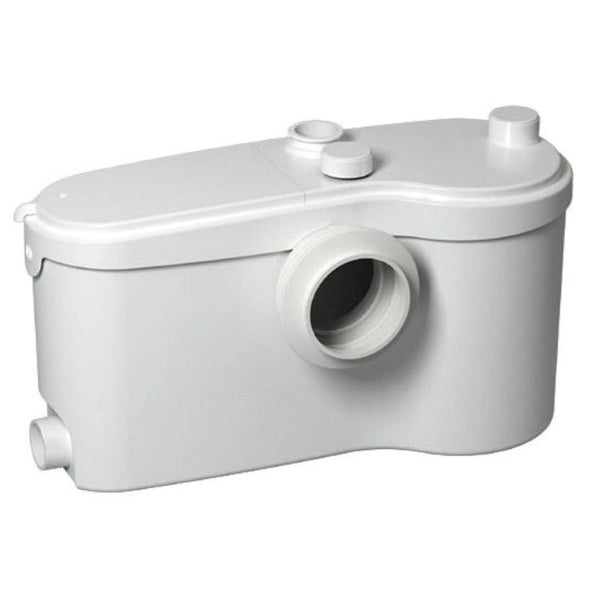 Kleinhebeanlage aus Kunststoff für den Anschluss von WCs und weiteren Sanitärobjekten.