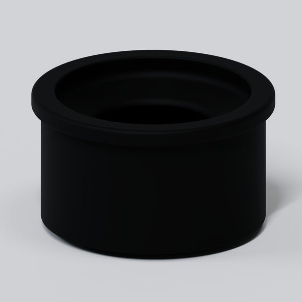 Schwarze Gummimanschette für Rohre