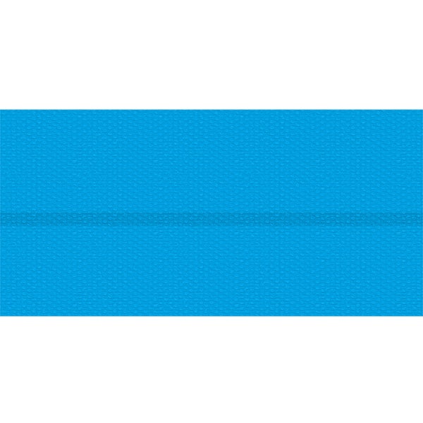 Poolabdeckung tectake  220 x 450 cm rechteckig und selbstschwimmend blau