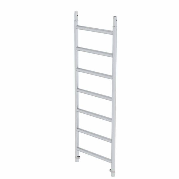 Vertikalrahmen für Gerüste aus Metall mit sieben Sprossen.