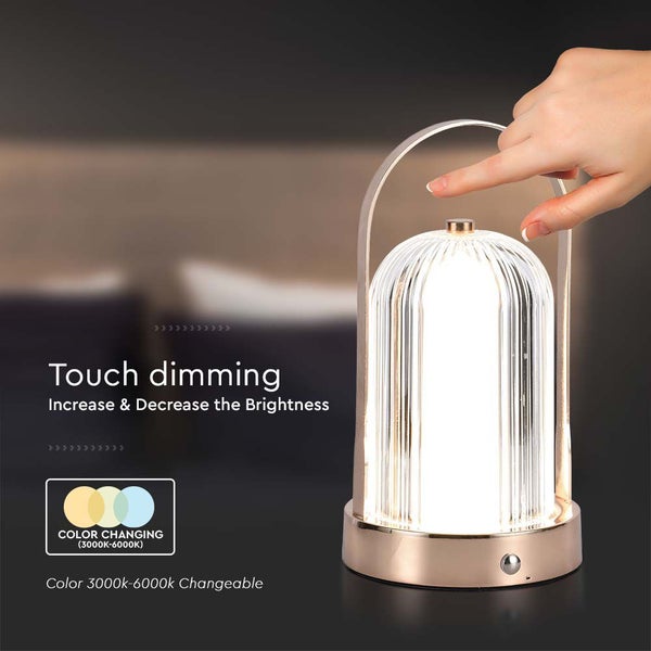Dekorative Tischlampe mit Berührungsdimmfunktion und einstellbarer Farbtemperatur