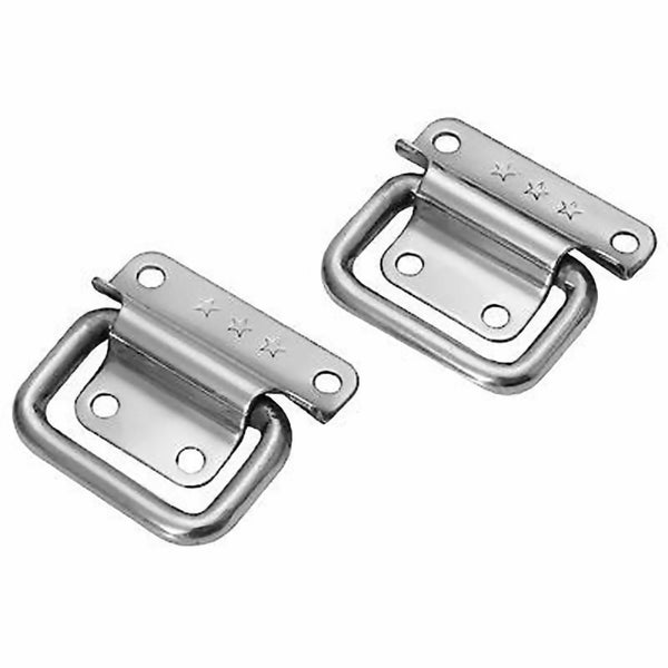 Zwei Koffergriffe aus Metall