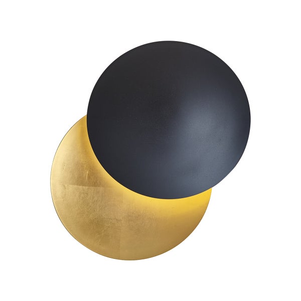 Runde Wandleuchte mit abstraktem Design