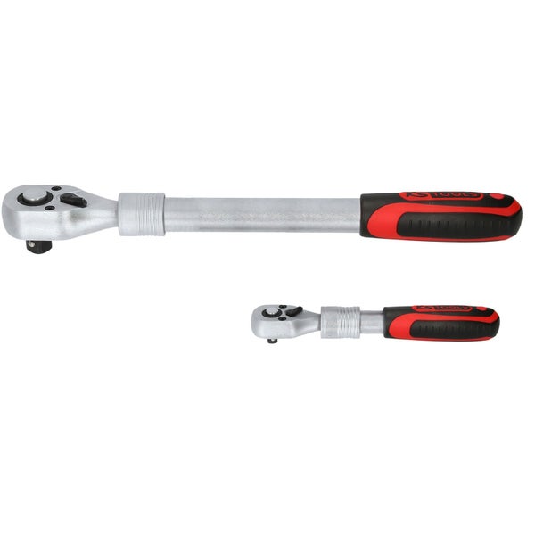 KS TOOLS 1/4 + 1/2 Teleskop-Umschaltknarren-Satz 2tlg. - 914.1412