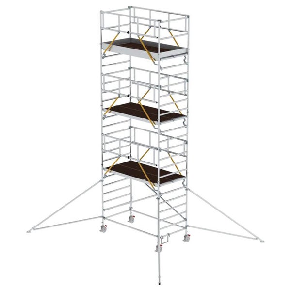 MUNK Rollgerüst SG mit Doppelplattform 1,35x2,45m und Ausleger 8,43m AH