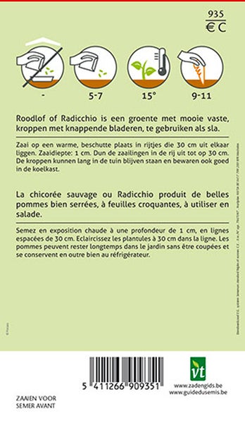 Anweisungen zur Aussaat von Radicchio