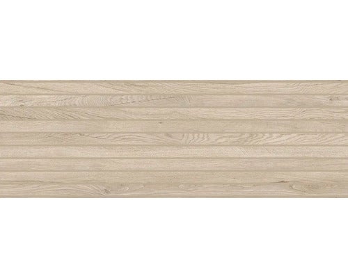 Wandfliese Grow taupe 3D 33,3x100cm rektifiziert
