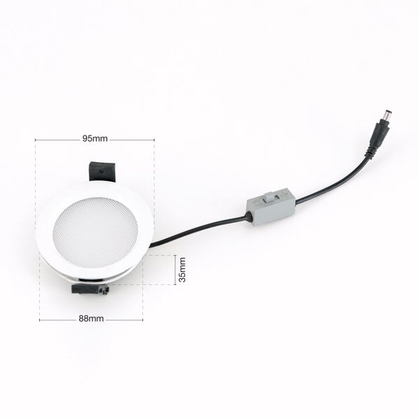 LED Einbaustrahler IP44 Dimmbar CCT 3000K 4000K 6000K Weiß Ø 9,5 cm
