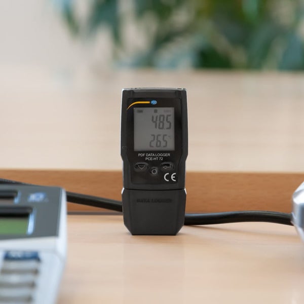 PCE Instruments PCE-HT 72 PDF-Datenlogger 0% rF..100% rF ±0,1% rF|Mess/Speich. 2s bis 24h|20010 Messwerte|MB -30..60 °C