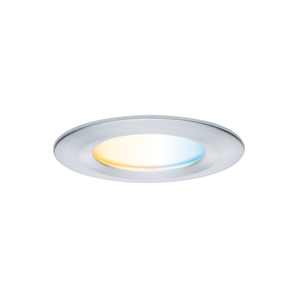 LED Einbauleuchte Nova Coin IP44 rund 78mm Tunable White 3x6W 3x530lm 230V Alu gedreht Aluminium