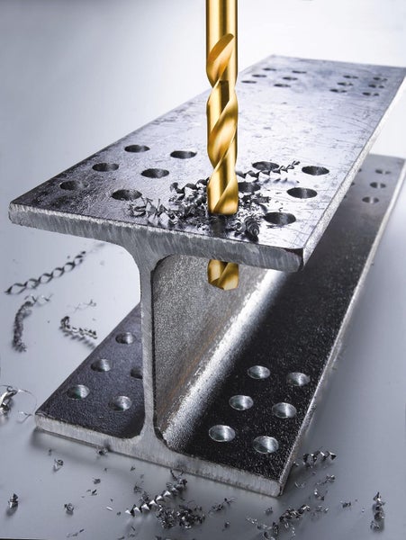 kwb HSS-TIN Titan Metallbohrer-Satz  Bohrer-Set, 13-teilig, Ø 1,5 bis 6,5 mm (Steigung 0,5 mm) sowie 3,3 und 4,2 mm