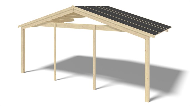 Überdachung für Veranden, Terrassen und Gartenhäuschen- 6x3 m