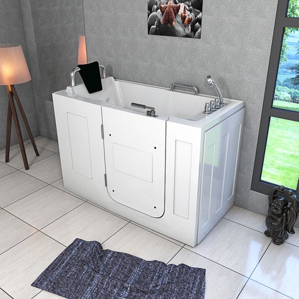 Sitzbadewanne Senioren Wanne mit Tür S07-TH-B-L 140x76cm