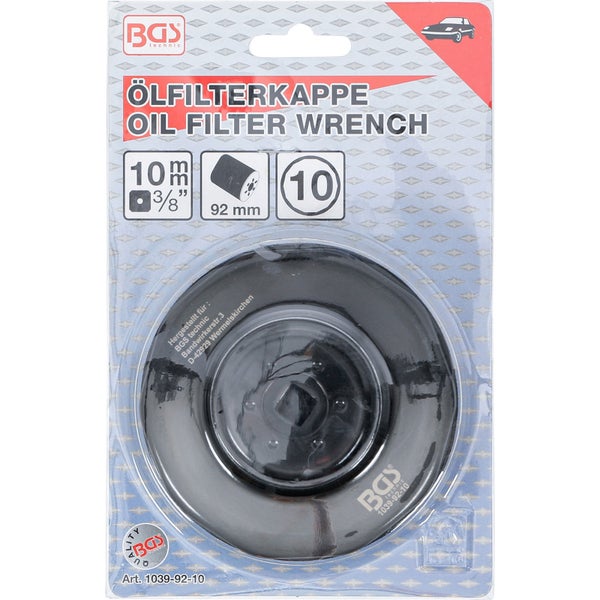 BGS Ölfilterschlüssel 10-kant Ø 92 mm für Fiat / Lancia - 1039-92-10