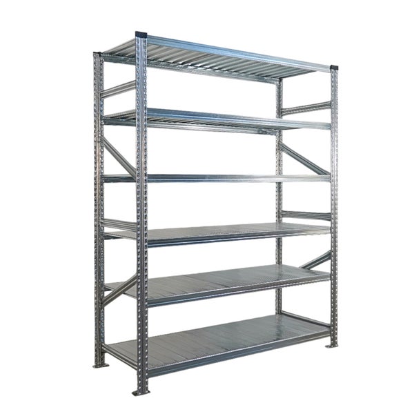 Metallregal mit sechs Regalböden