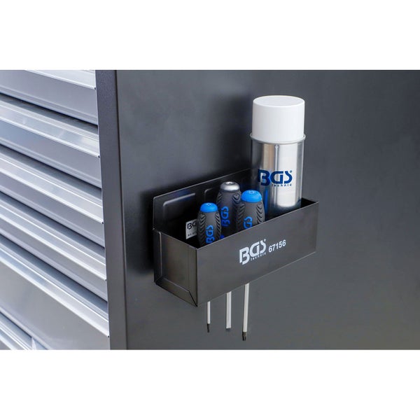 BGS Technic Magnetischer Werkzeughalter mit Schraubendrehern und Sprühdose