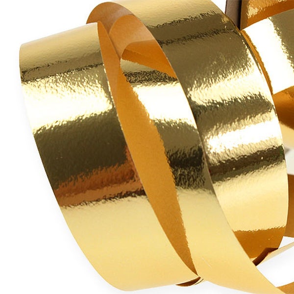 Goldene Geschenkbandrolle