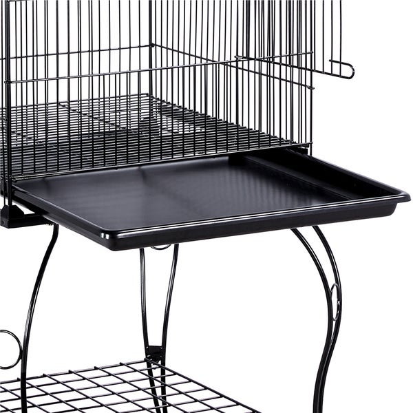 Yaheetech Vogelkäfig für Nymphensittich , Schwarz