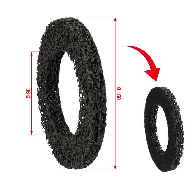 Reinigungsscheibe mit einem Durchmesser von 150 mm und einer Bohrung von 90 mm
