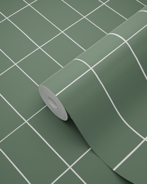 Tapetenrolle mit geometrischem Karomuster