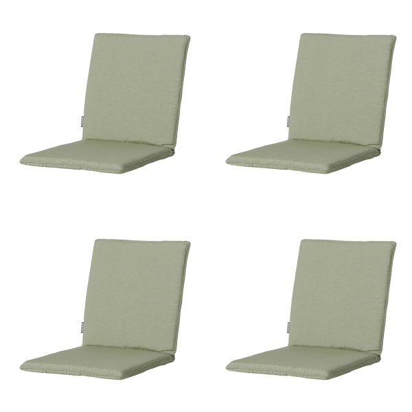 Stuhlauflage Stapelstuhl Panama Salbei - Ca. 97x49 cm - 4er-Set