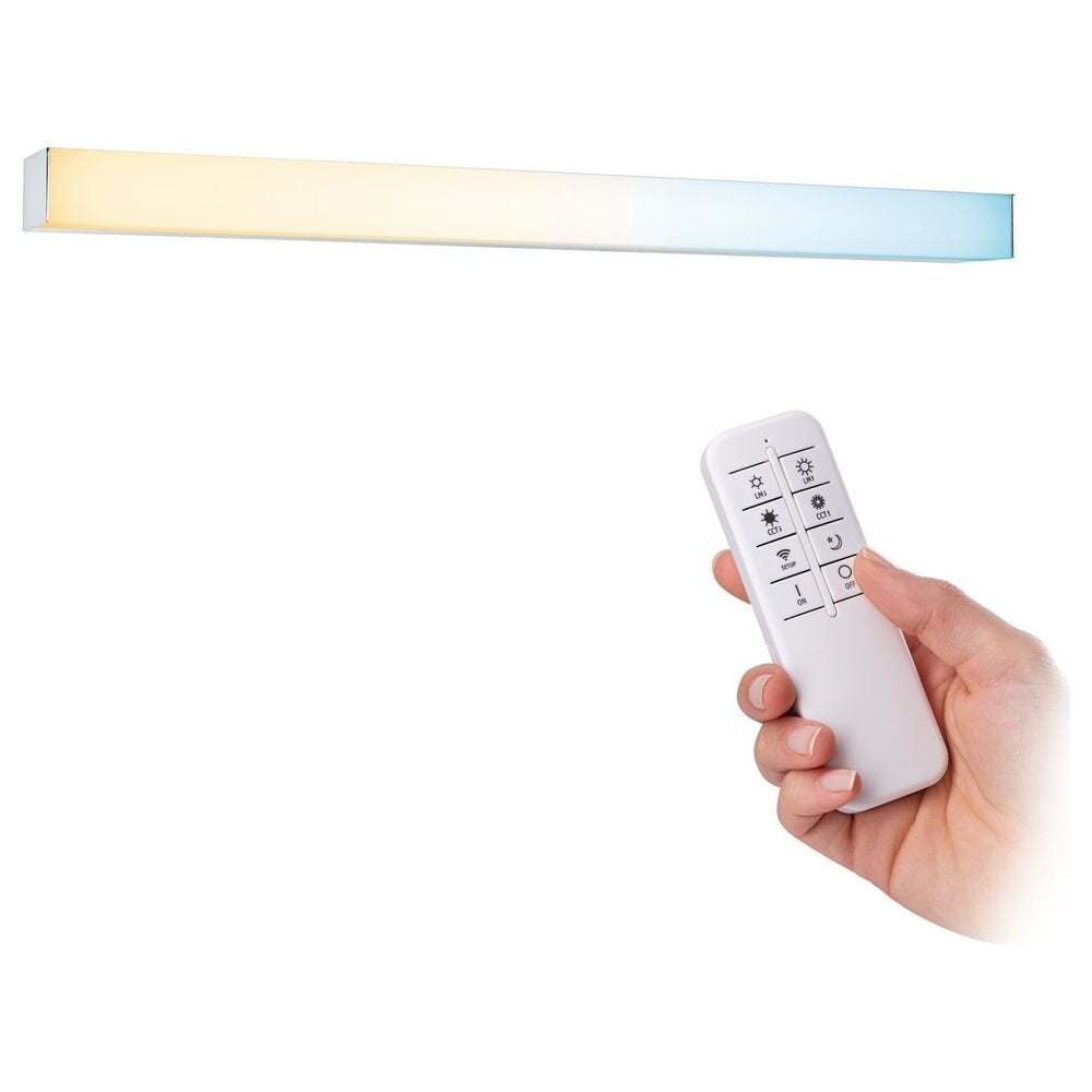 LED Leiste Homespa in Chrom und Weiß 6,2W 600lm IP44 600mm