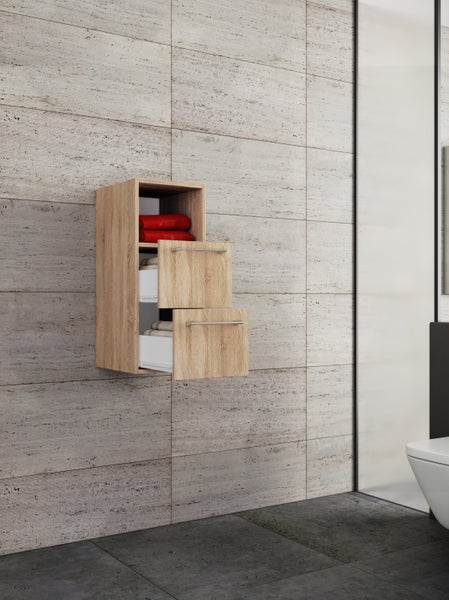 Holz Badmöbel Midischrank Badschrank Bad Badinos S