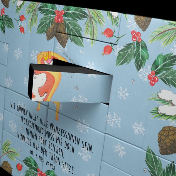 Mr. & Mrs. Panda Befüllbarer Adventskalender Einhorn König - Blau Pastell
