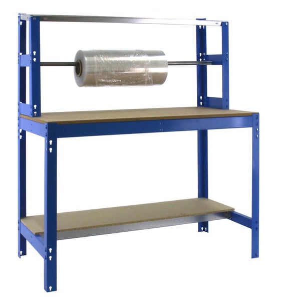 PROREGAL Packtisch Buffalo HxBxT 84 x 90 x 76 cm Traglast 400 kg Blau
