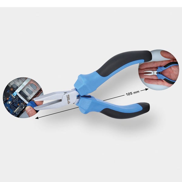 Flachspitzzange 125 mm mit Griff