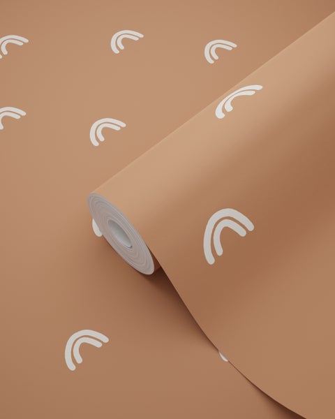 Tapetenrolle mit Muster aus Doppelbögen