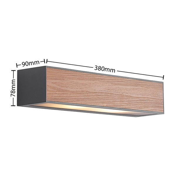 Arcchio Wandleuchte außen Miraz (spritzwassergeschützt (Modern) aus Aluminium (2 flammig, E27) - Außenwandleuchten Wandlampe Led Außenlampe Outdoor für Außenwand/Hauswand Haus Terrasse