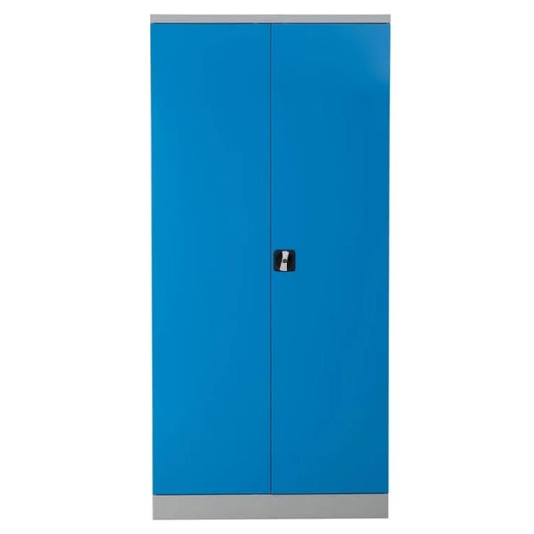 PROREGAL Stahlschrank Bee 10 Fachböden HxBxT 195 x 92 x 50 cm Pulverbeschichtetes & Verstärktes Fachbodenmaterial Grau & Lichtbau